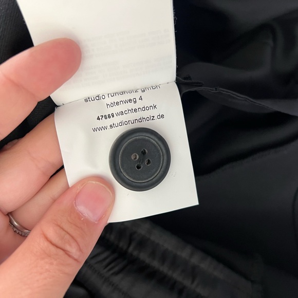 Rundholz Asymmetrical Architectural Button Front Wool Blend Avant Garde Jacket - Picture 9 of 15